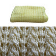 Load image into Gallery viewer, Baby Blanket Knitting Pattern Corn Rows Lace Easy Reeat Lemon Yellow Close