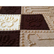 Load image into Gallery viewer, Bone & Paw Print Crochet Pattern for Dog Blanket Paw Print Bone Motifs Puff Bobbles