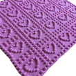 Load image into Gallery viewer, Love Hearts Baby Blanket Crochet Pattern for Baby Blanket Hearts 1-Piece Puff Stitch