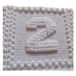 Load image into Gallery viewer, Crochet Pattern for Baby Blanket Numbers One-Piece Puff Stitch Bobble 2