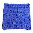 Load image into Gallery viewer, Crochet Pattern for Baby Blanket Personalised Name Panel Chart Words First Breath