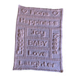 Load image into Gallery viewer, Crochet Pattern for Baby Blanket Personalised Name Panel Chart Words Motifs