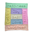 Load image into Gallery viewer, Crochet Pattern for Baby Blanket Words Joy Motifs Colourful Puff Stitches