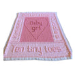 Load image into Gallery viewer, Ten Tiny Toes Knitting Pattern Knitted Baby Blnket Patterns Heart Boy Girl Wods Bobbles