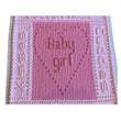 Load image into Gallery viewer, Ten Tiny Toes Knitting Pattern Knitted Baby Blanket Pattern Hearts Girl Boy Words Bobbles