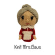 Load image into Gallery viewer, KNITTING PATTERN Christmas Characters Set 1 - Santa | Mrs Claus | Elf | Present