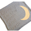 Load image into Gallery viewer, Knitting Pattern for Lace Baby Blankets Words Love you to the moon and back Intarsia