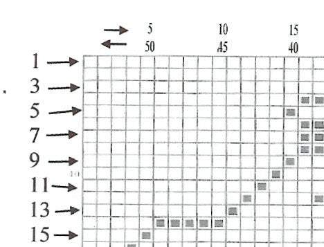 Filet Giraffe Blanket Crochet Filet Graph Example