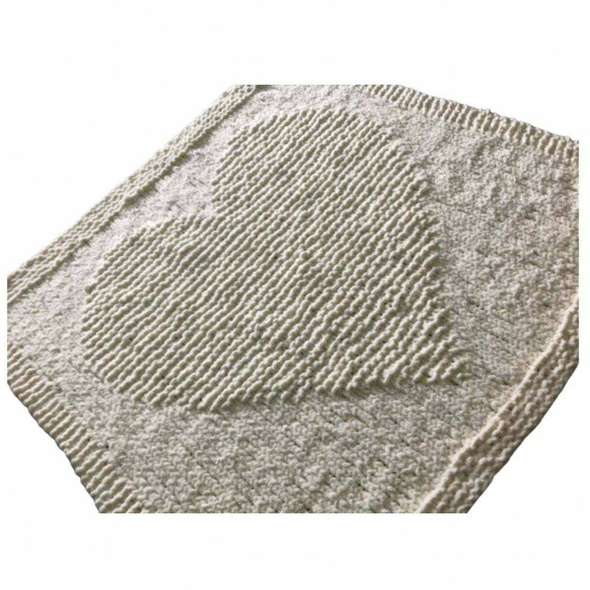 Simple Chunky Heart Easy, Quick Baby Blanket KNITTING PATTERN one-piece
