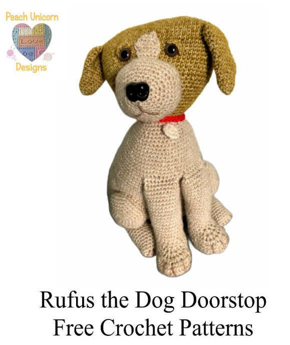 FREE Rufus the Dog Doorstop Crochet Pattern