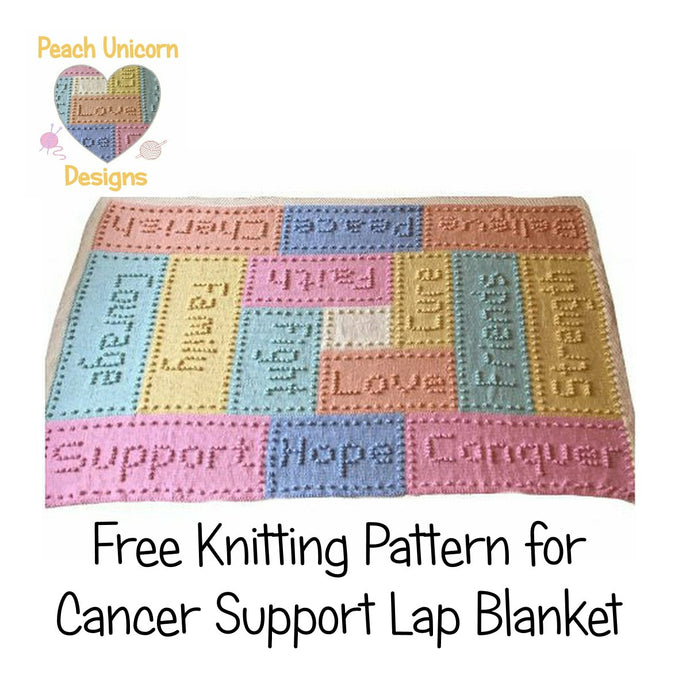 Blanket Knitting Pattern for Cancer Support - Free