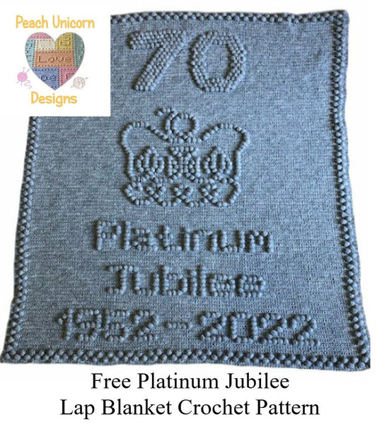 Crochet Pattern for Queen's Platinum Jubilee Lap Blanket