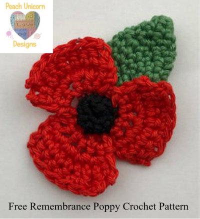 FREE Remembrance Crochet Poppy Pattern