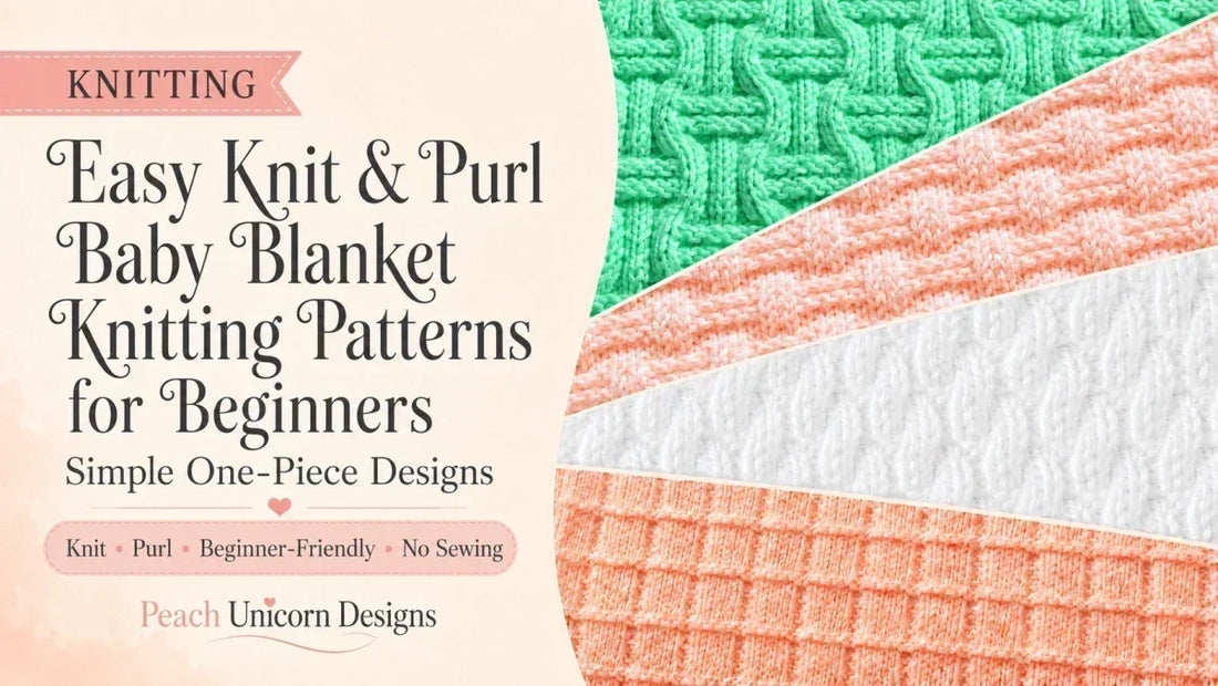 Easy knit and purl baby blankets for beginners 