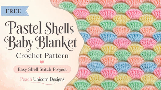 Free Pastel Shells Baby Blanket Crochet Pattern