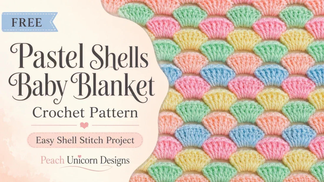 Free Pastel Shells Baby Blanket Crochet Pattern