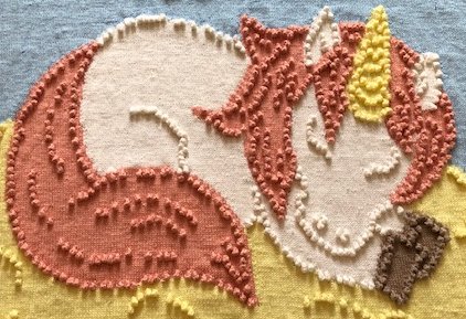 Bobble Stitch Blanket Knitting Patterns - Peach Unicorn Designs