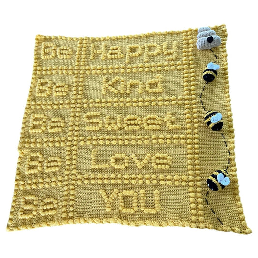 Be Happy Be You Baby Blanket CROCHET PATTERN
