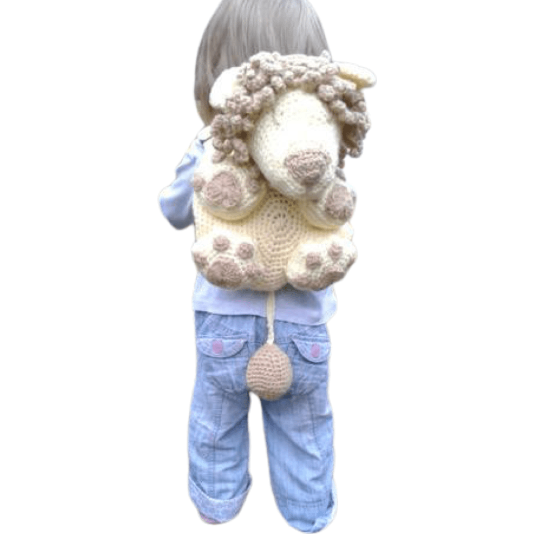 4 Toddler Backpack Crochet Patterns - Elephant, Bunny, Horse and Lion