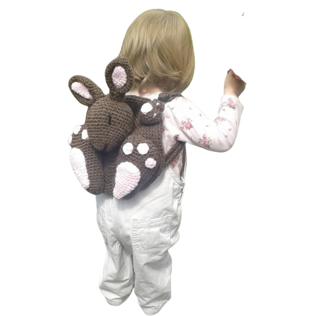 4 Toddler Backpack Crochet Patterns - Elephant, Bunny, Horse and Lion