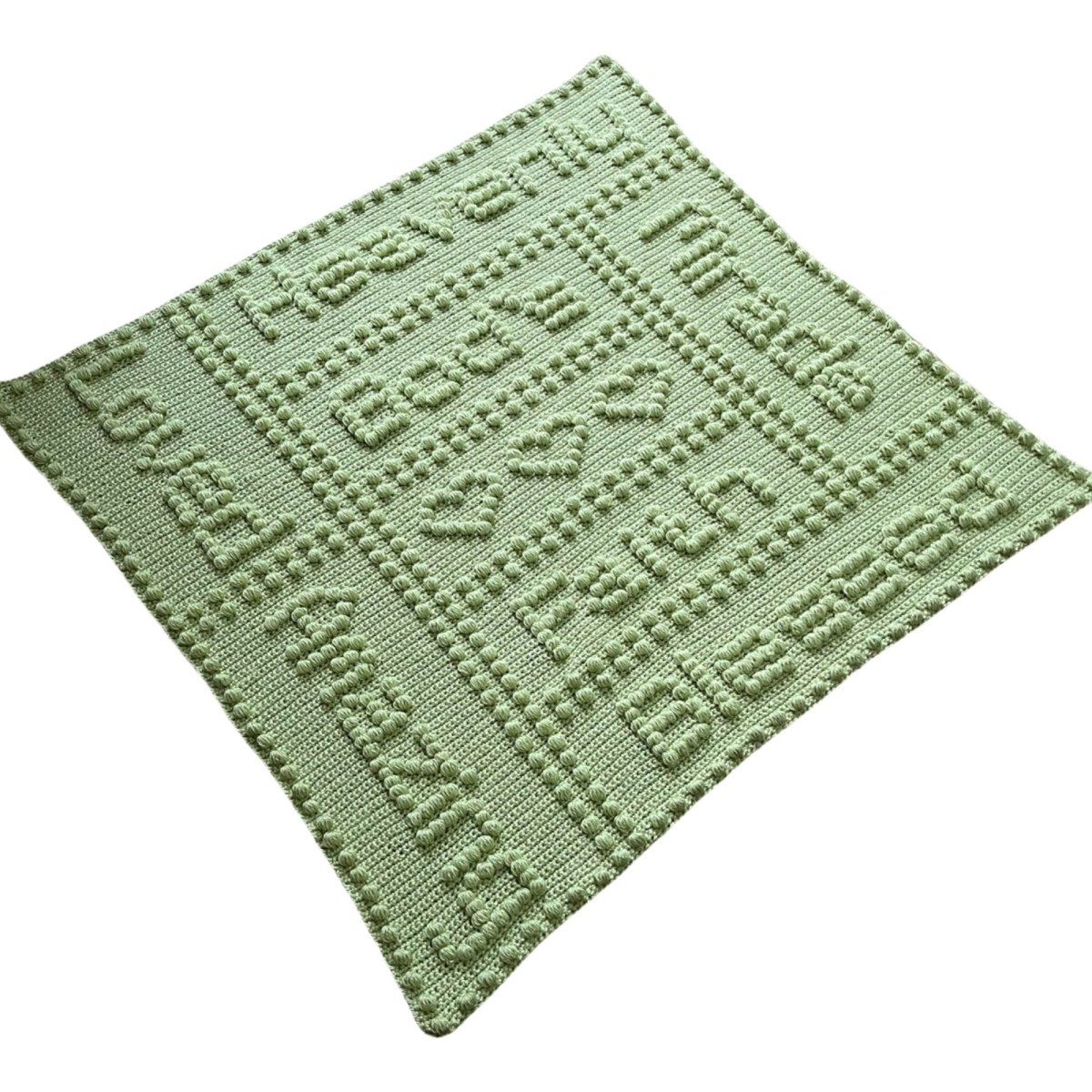 Crochet Pattern Baby Blanket God Faith Miracle