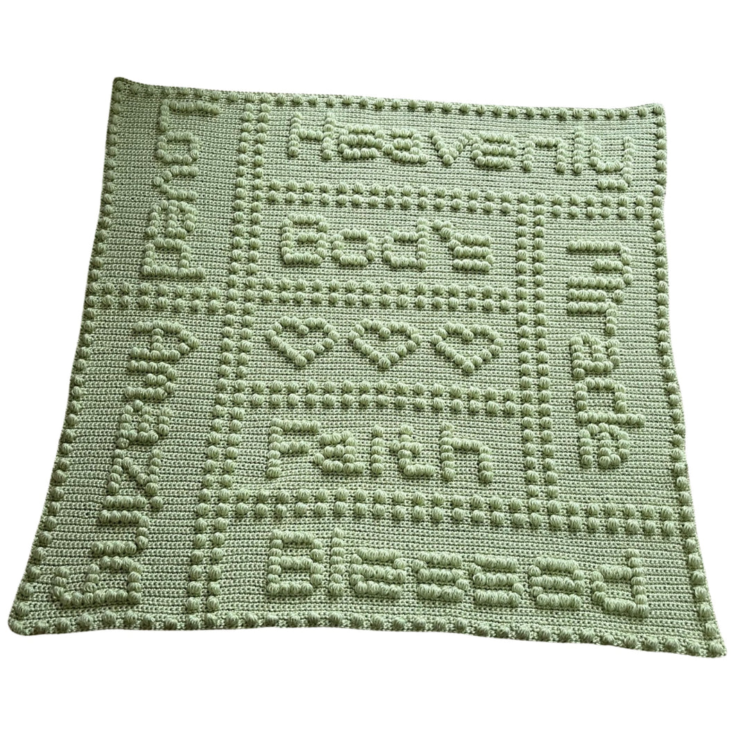Faith Baby Crochet Blanket Pattern - Main Image