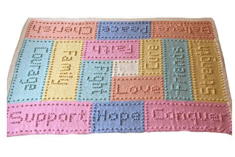 Free Cancer Support Lap Blanket Knitting Pattern | Chemo Comfort Blanket