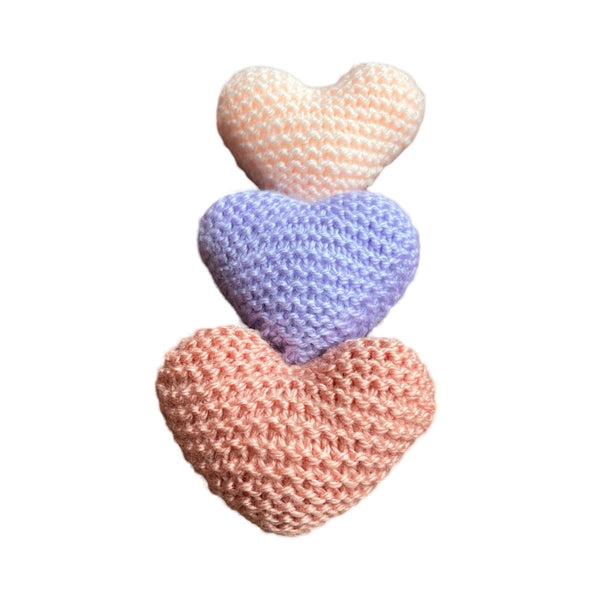 3D Heart FREE knitting pattern – Peach Unicorn Designs