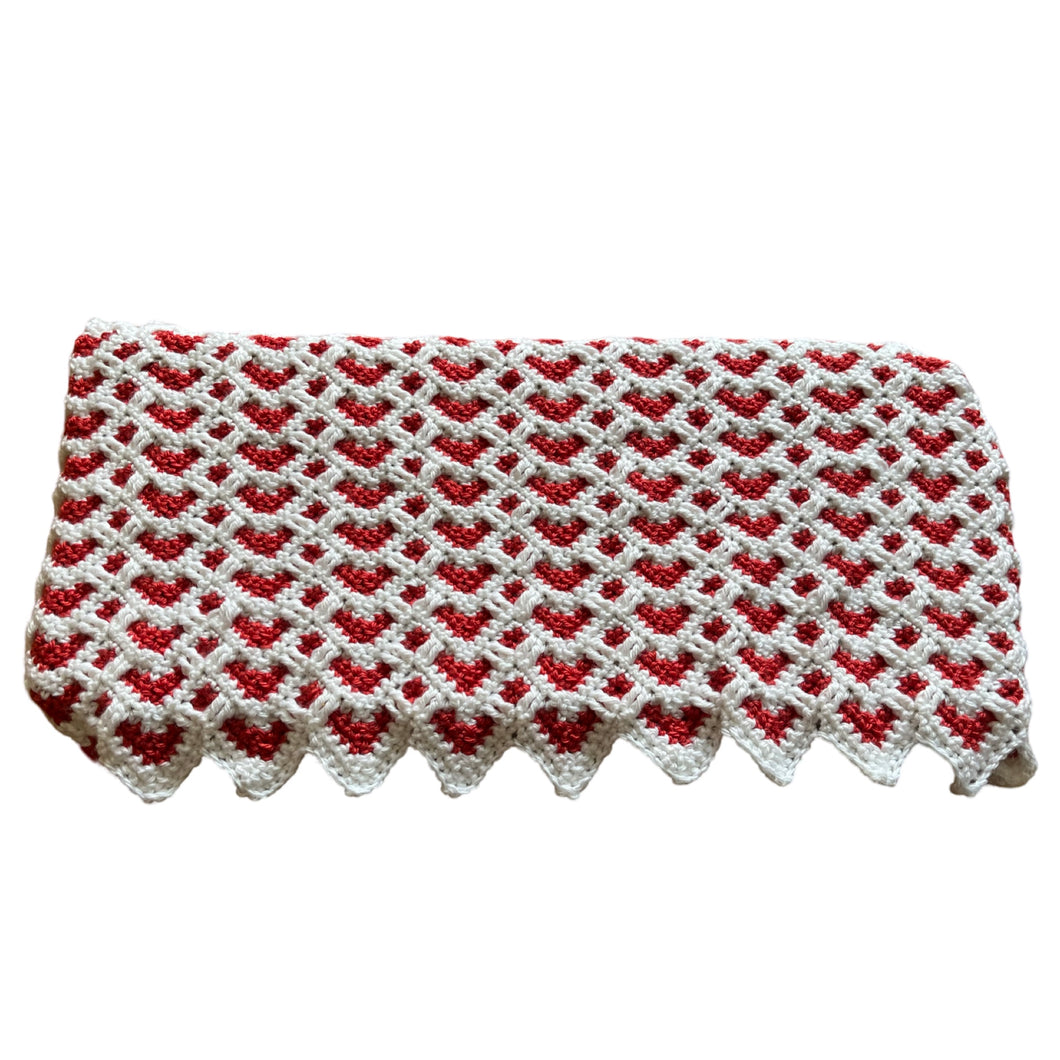 Little Baby Hearts Baby Blanket Free Crochet Pattern