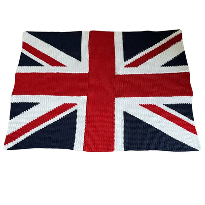 Union Jack Flag Lap Blanket Free Crochet Pattern