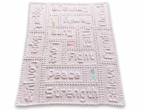 Free Cancer Support Lap Blanket Crochet Pattern PDF – One-Piece Puff Stitch Blanket