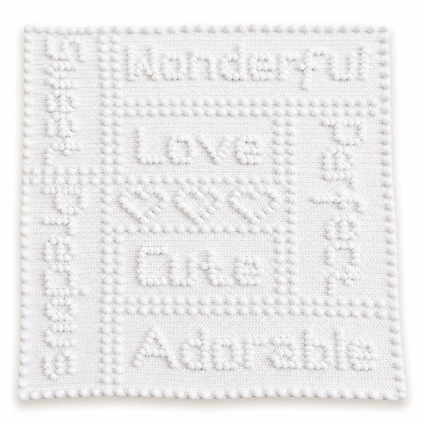 Precious One-Piece Baby Blanket Crochet Pattern | Puff Stitch Pram & Cot Blanket PDF