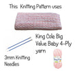 Load image into Gallery viewer, 4 Ply Yarn King Cole Print Princess Knitting Pattern wth 3mm Needles 

