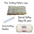 Load image into Gallery viewer, Antique White #30008 Bernat Softee Baby DK Yarn Knitting Pattern wising 4mm Knitting Needles
