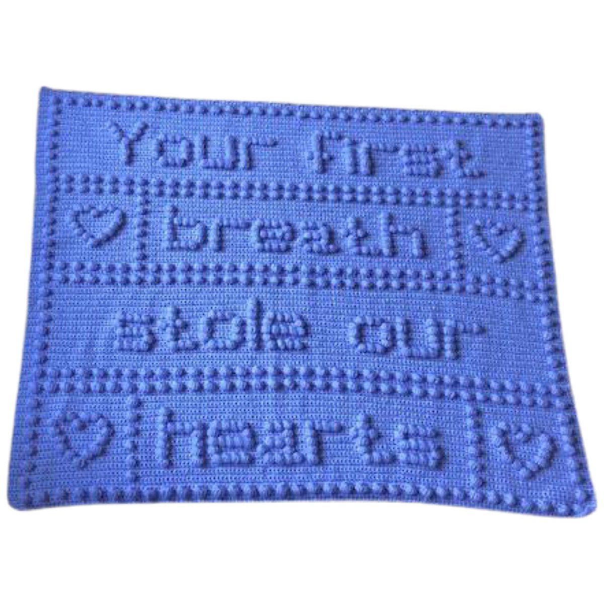 Baby Blanket Crochet Pattern Your first Breath Stole our Hearts