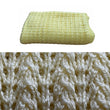 Load image into Gallery viewer, Baby Blanket Knitting Pattern Corn Rows Lace Easy Reeat Lemon Yellow Close
