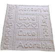 Load image into Gallery viewer, Crochet Baby Blanket Pattern Precious One Piece Adorable Puff Stitch Words Blue
