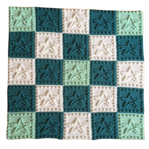 Stars CROCHET PATTERN Baby Blanket - Motifs version
