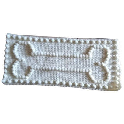 Bone & Paw Print Crochet Pattern Dog Blanket Bone Motifs