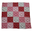 Load image into Gallery viewer, Crochet Pattern for Baby Blanket Heart Motifs Puff Stitch Bobbles 
