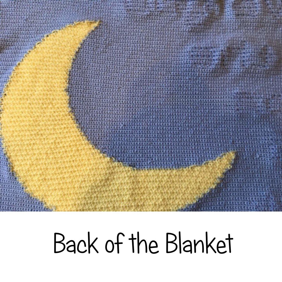 Crochet Pattern for Baby Blanket Intarsia Reverse Backside