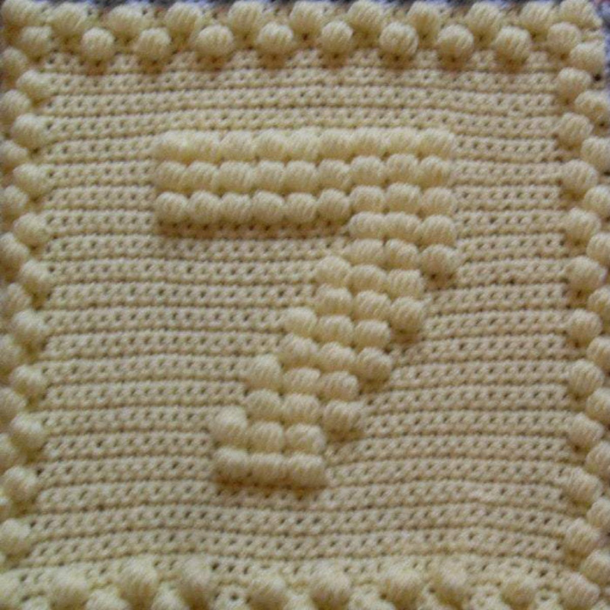 Numbers Baby Blanket Crochet Pattern for Baby Blanket Numbers Motifs Puff Number 7