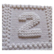 Load image into Gallery viewer, Crochet Pattern for Baby Blanket Numbers One-Piece Puff Stitch Bobble 2
