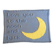 Load image into Gallery viewer, Crochet Pattern for Baby Blanket Puff Stitch Love you to the Moon and Back Intarsia
