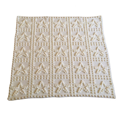 Crochet Pattern for Baby Banket Stars One-Piece Puff Stitch Bobbles 