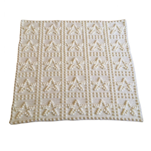 Stars Baby Blanket CROCHET PATTERN one-piece version
