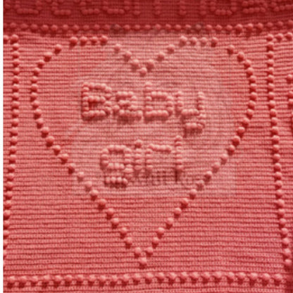 Button Nose Baby Blanket Crochet Pattern for Baby Blanket Words Girl Heart Puff Bobble