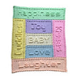 Load image into Gallery viewer, Crochet Pattern for Baby Blanket Words Joy Motifs Colourful Puff Stitches
