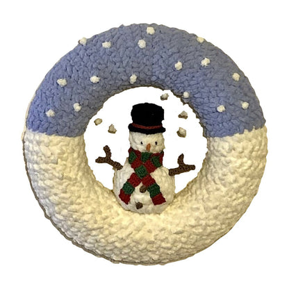 Christmas Decoration Snowman Wreath CROCHET PATTERN