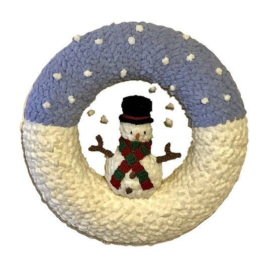 Christmas Decoration Snowman Wreath CROCHET PATTERN